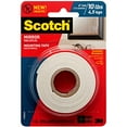Scotch Mirror Mounting Tape , 1 in. x 60 in., White, 1 Roll/Pack