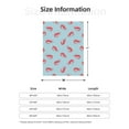 thumbnail image 4 of Throw Blanket for Couch Sofa and Bed, Shrimp No.9017 Super Soft Plush Throw Blanket, Fuzzy Cuteness Comfy Warm Washable Flannel Blanket & Throws for All Season 60"x50", 4 of 5