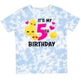 thumbnail image 3 of Inktastic Its My 5th Birthday with Smiling Emoticon Girls Toddler T-Shirt, 3 of 5