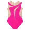 thumbnail image 4 of Sholeno Toddler Girls Sparkly Ballet Dance One Piece Outfit Tank Unitard Tumbling Biketard Gymnastic Leotard Hot Pink 10, 4 of 6