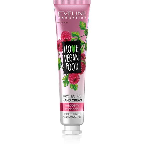 Eveline Cosmetics I Love Vegan Nourishing Hand Cream - Raspberry Pack of 2