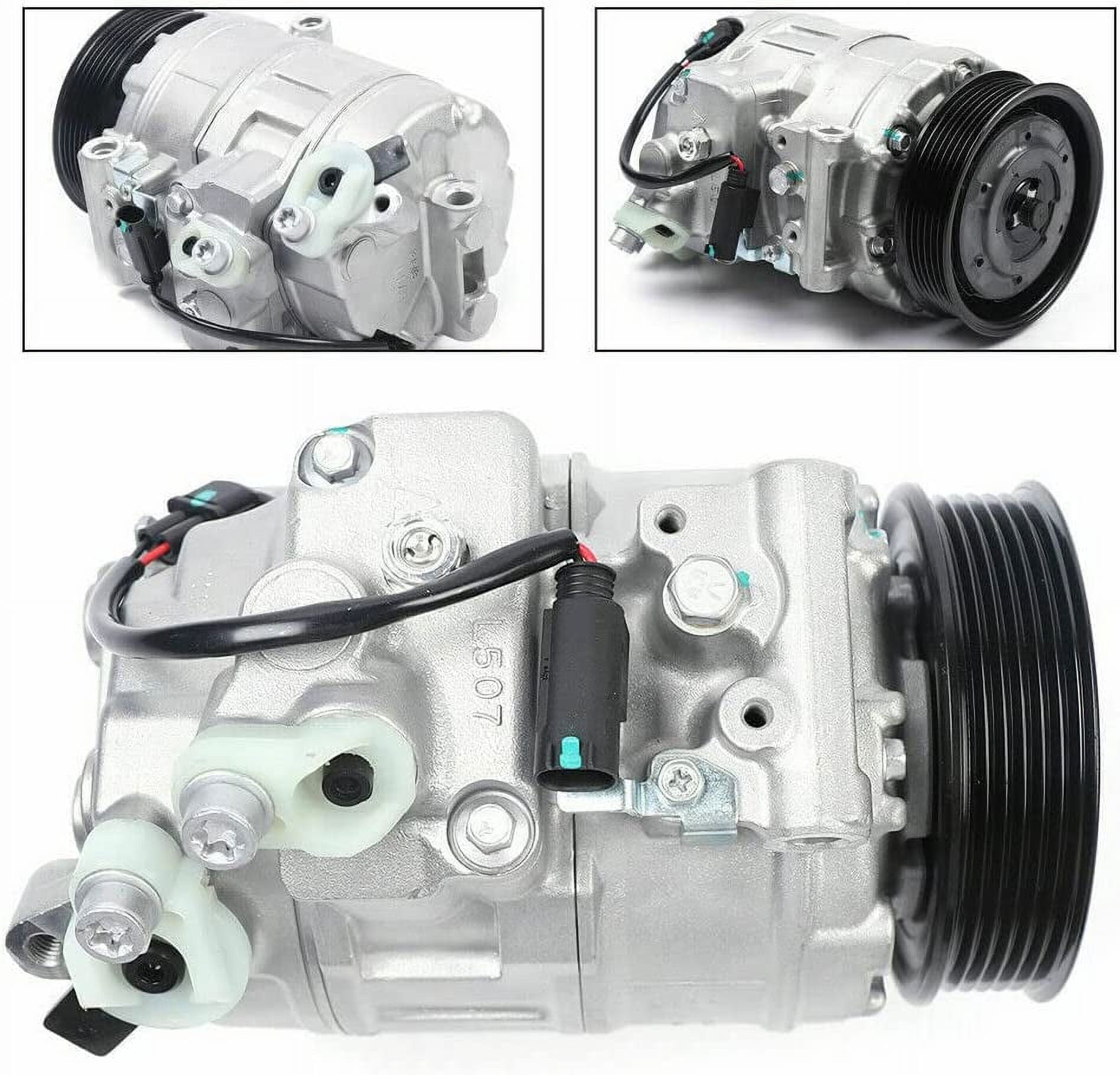 Fichiouy A/C Compressor Universal Air Conditioning Compressor and AC Clutch for 2006-2013 BMW 325i 328i 330i 528i 525i 530i M3 CO 11049C