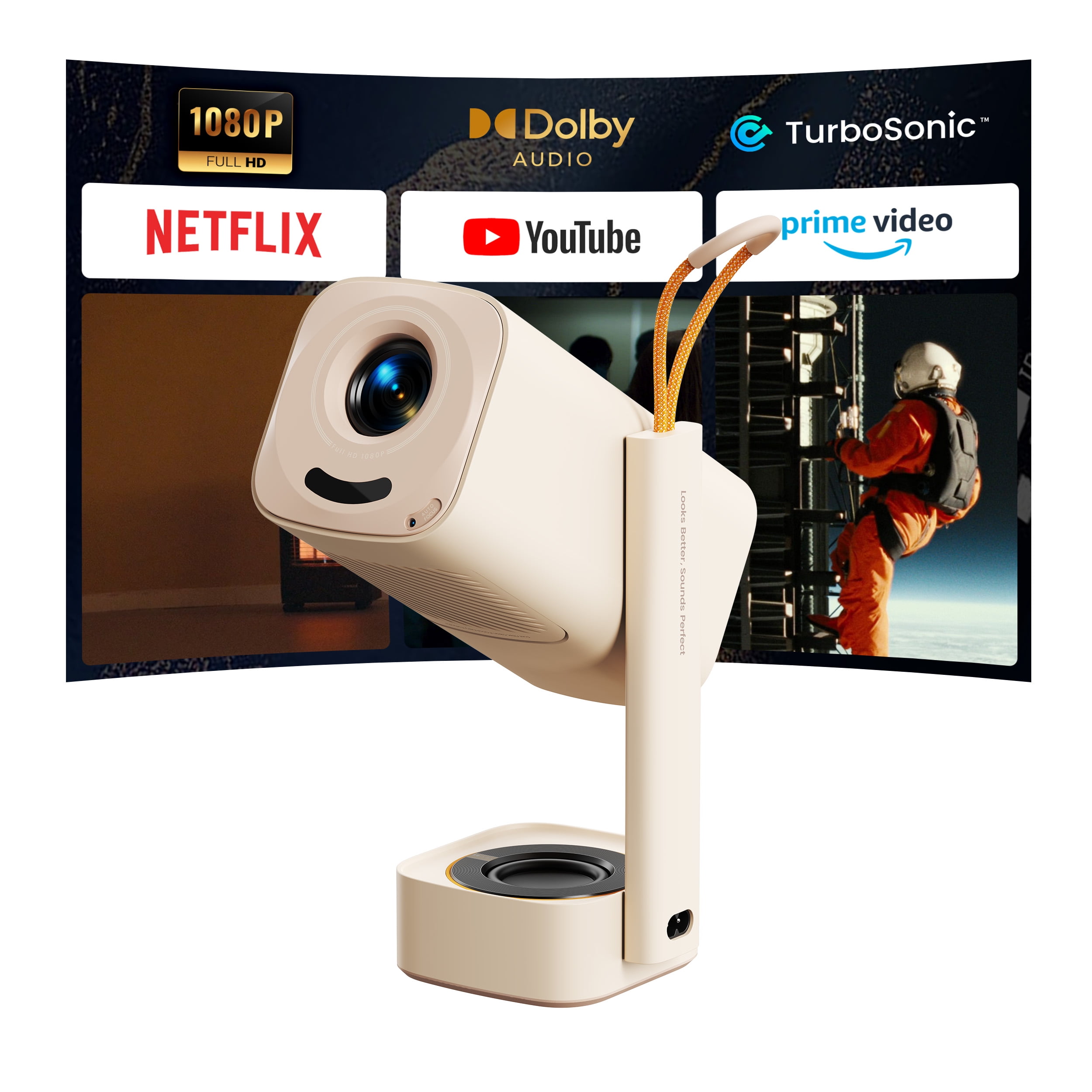 WiMiUS ウィミウス Q1 Wimius, 4K Projector, WiMiUS 4K, Dolby Audio Streaming Supported