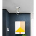 thumbnail image 5 of FSLiving Ceiling Light Fixtures Flush Mount E26 Simple Nordic Style Heart-Shaped White Metal Shade Chandelier for Loft Hallway Foyer Cloakroom Balcony Entryway (Bulb Sold Separately) - 1 Pack, 5 of 6