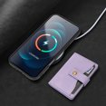 thumbnail image 5 of Detachable Magnetic Phone Cases Compatible with iPhone Air, Case with Card Holder, Compatible with Magsafe, Classic PU Leather Kickstand Wallet Phone Cover for iPhone Air, Purple, 5 of 8