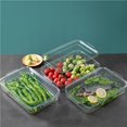 thumbnail image 3 of Inteprter Refrigerador Caja de almacenamiento de mantenimiento fresco Organizador de cajón de congelador apilable Contenedor de almacenamiento de Almacenamiento y organización del hogar Inteprter HA022025-00, 3 of 6