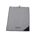 thumbnail image 1 of Golf Towel With Brush 40x60cm Portable Microfiber Fabric Waffle Pattern 6-Color Options Light Grey, 1 of 6