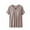 Coffee, variant on Uaswgudfs Women's Loose Ruffle Short Sleeve Pajama Top - Soft Summer V-Neck Sleep Tee, Breathable & Comfortable Nightwear
