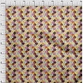 thumbnail image 3 of oneOone Viscose Jersey Fabric Textured Moroccan Geometric Decor Fabric Printed BTY 60 Inch Wide, 3 of 5