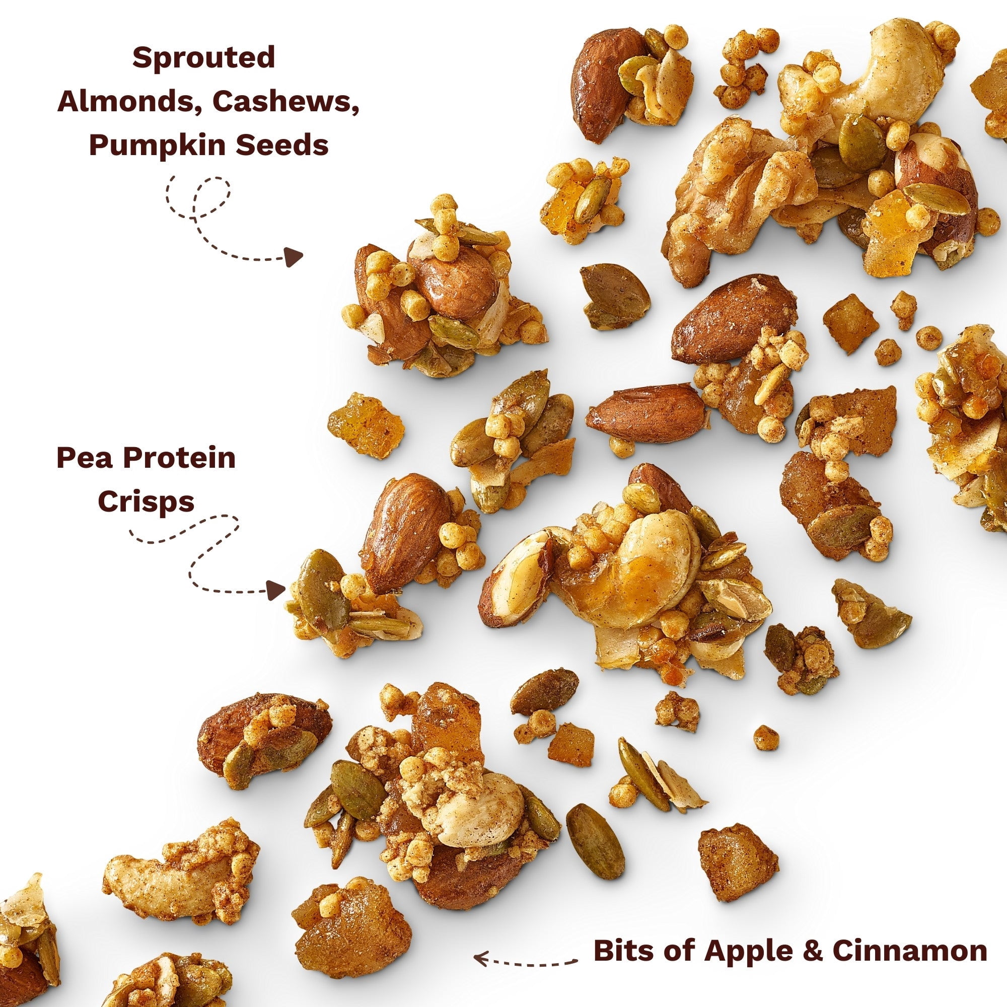 Purely Sprouted Apple Cinnamon Sprouted Nut & Seed Clusters, Non-GMO, 2 Pack, 4 oz