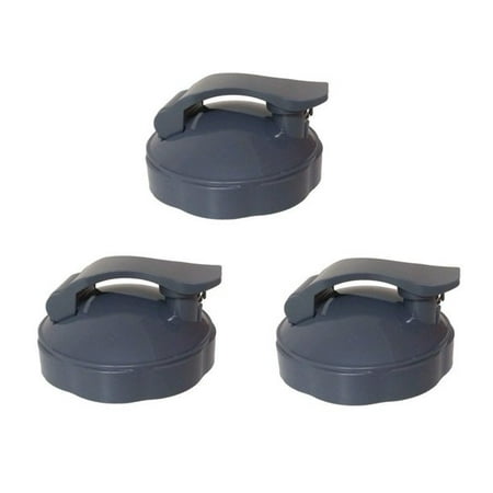 

Suminiy.US 3 Pack Flip Top To-Go Lid Replacement Part Compatible with NutriBullet 600W 900W Blenders NB-101B NB-101S NB-201