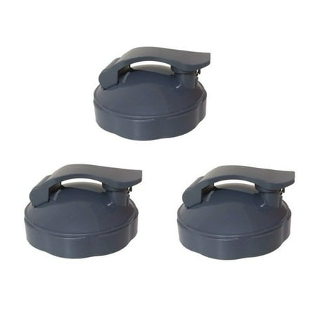 

Suminiy.US 3 Pack Flip Top To-Go Lid Replacement Part Compatible with NutriBullet 600W 900W Blenders NB-101B NB-101S NB-201