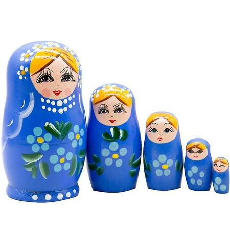 Matryoshka Russian Doll 5-layer Wooden Handmade Children's Educational ...