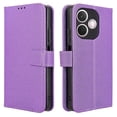 thumbnail image 1 of Compatible with Oppo A5 Pro 5G Phone Case PU Leather Diamond Texture Wallet Phone Case - Purple, 1 of 5
