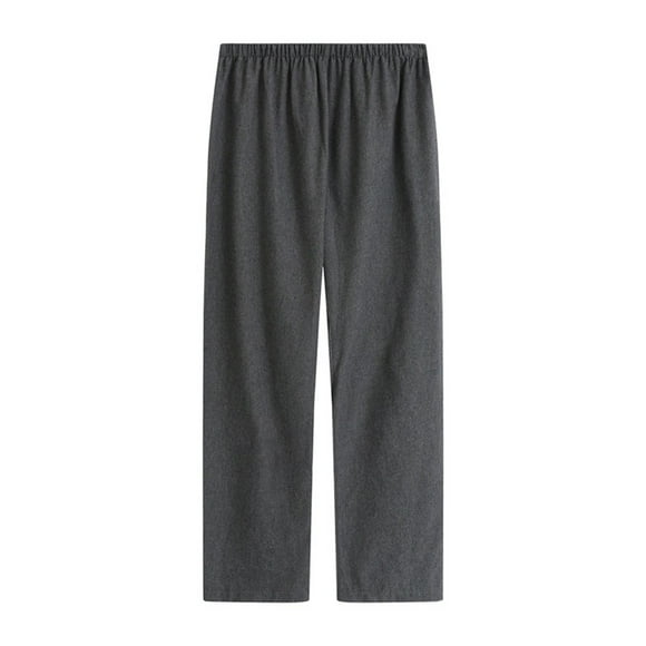 Pantalones largos informales cepillados para hombre, ropa de dormir, pijamas largos a cuadros, pantalones de algodón para mujer