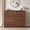 Brown, variant on ASTUVIA 6 Drawers Dresser for Bedroom, 49.2" W Modern Chest of Drawers with Curved Profile Design, Mid Century Fluted Storage Dressers Organizer,Brown