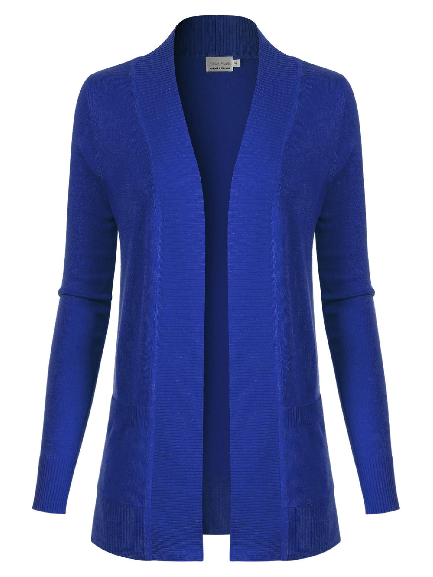 royal blue knit top