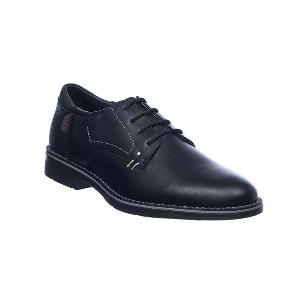 Zapatos Para Hombre Oxford Con Agujetas Piel Negros Cómodos 055C1M negro 27 Incógnita 055C1M