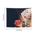 thumbnail image 6 of Kdxio Casino Poker Chips Wall Hanging Tapestries Banner For Bedroom College Dorm Home Living Room Party Decor 29X37 In, 6 of 8
