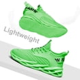 thumbnail image 5 of ZUTY Men's Running Shoes Blade Tennis Walking Fashion Breathable Non Slip Gym Sports Work Trainers Green 11.5, 5 of 6