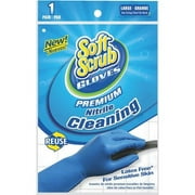 Big Time Products 12113-26 Nitrile Gloves, Latex-Free, Blue With Flocked Cotton Lining, Large, Pr.