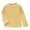 Yellow, variant on Girls Winter Warm Half Turtleneck Thermal Long Sleeve Shirt, Soft Lined Base Layer, Comfortable Kids Tee