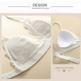 thumbnail image 2 of French Style Bralette Seamless Deep V Lace Bras Wireless Thin Underwear Stretch Lingerie Bras, 2 of 7