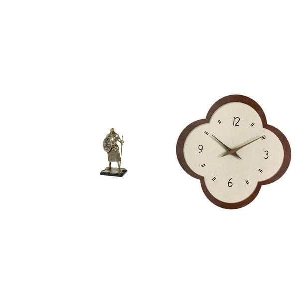 Figura de escritorio,Estatua de caballero,artesanía artística,coleccionable,escritorio,oficina,Figura decorativa,pieza de arte,decoración del hogar,Reloj de pared,Reloj de pared de 14