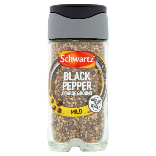 Schwartz Coarse Black Pepper Jar 33g, British Import (Pack of 2)