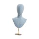 thumbnail image 4 of Cabeza de maniquí práctica y moderna con altura ajustable para exhibición de sombreros de mesa. Azul, 4 of 9