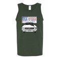 thumbnail image 2 of Wild Bobby, Ford Mustang Country USA 1964 Vintage American License Plate, Cars and Trucks, Men Graphic Tank Top, Forest Green, XX-Large, 2 of 4