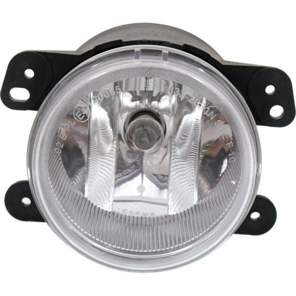 For Jeep Cherokee 2014 15 16 17 2018 Fog Light Unit Driver OR Passenger Side | Single Piece | Clear Lens | Chrome Housing | Replacement For CH2594103 | 116-01341, 5182026AA