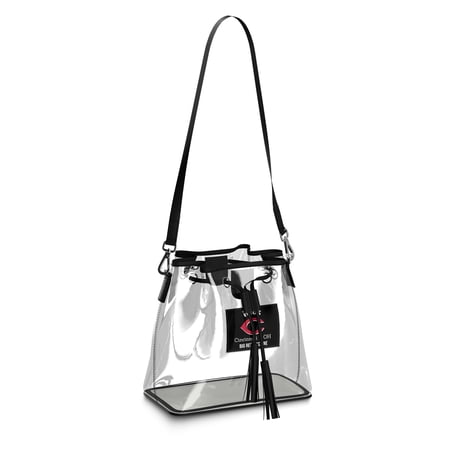 WEAR by Erin Andrews Cincinnati Reds Clear Stadium Bucket Purse