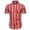Red, variant on Summer Beach Shirt Men,Oversized Tshirts for Man,Man Casual Fashion Striped Casual Shirt Short Sleeve V-Neck Blouses,Blue,M