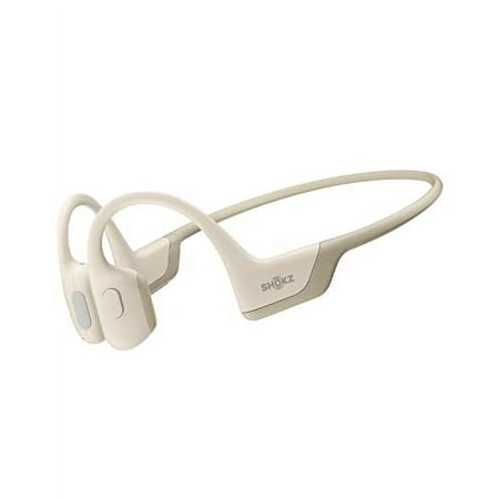 AfterShokz OpenRun Pro - Headphones with mic - open ear - behind-the-neck mount - Bluetooth - wireless - beige