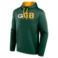 thumbnail image 2 of Men's Logo Athletic Green Green Bay Packers Head Start Pullover Hoodie, 2 of 3