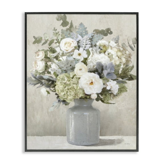 Stupell Industries Fresh Garden Bouquet Floral Painting Black Framed Art Print Wall Art, 11 x 14
