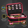 thumbnail image 3 of Casemaster Plazma Plus Dart Case Black with Pink Zipper and Phone Pocket, 3 of 10