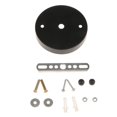 thumbnail image 3 of Bunblic 4x Ceiling Lamp Plate Kit Pointed Base Disc Pendant Light Accessories 100mmx15mm with Screws, Easy to DIY Assembly 4 Pcs, 3 of 7