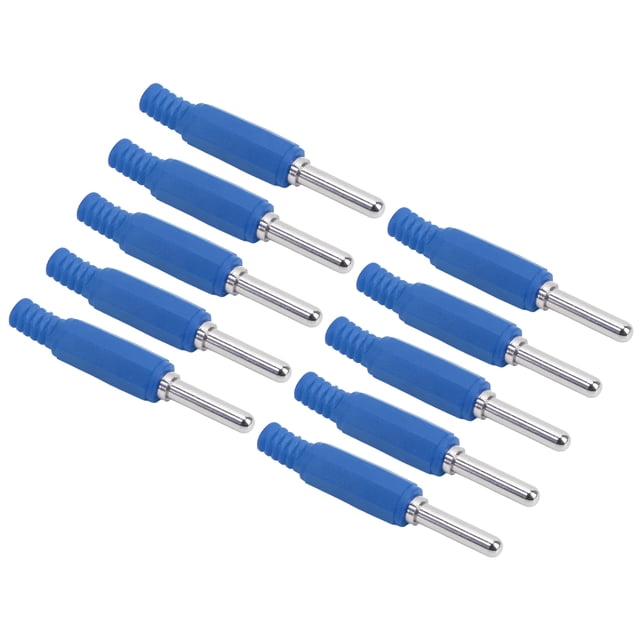 Banana Plug,10Pcs/Set 4mm Solderless Banana Open Screw Banana Plugs Solderless Banana Plug World-Class Design