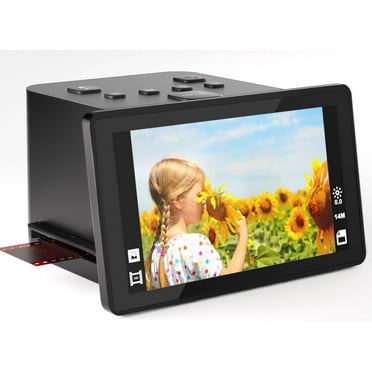 Slide & Negative Scanner with 5" LCD Screen,Convert Color & B&W Negatives & Slides 35mm, 126, 110 Film & Super 8 Slide to 22MP JPEGs
