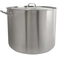 thumbnail image 3 of Truecraftware – 80 qt. Stainless Steel Stock Pot with Lid - Large Stock Pot Stew Pot Simmering Pot Soup Pot with Lid Oven Safe & Induction Ready NSF, 3 of 6