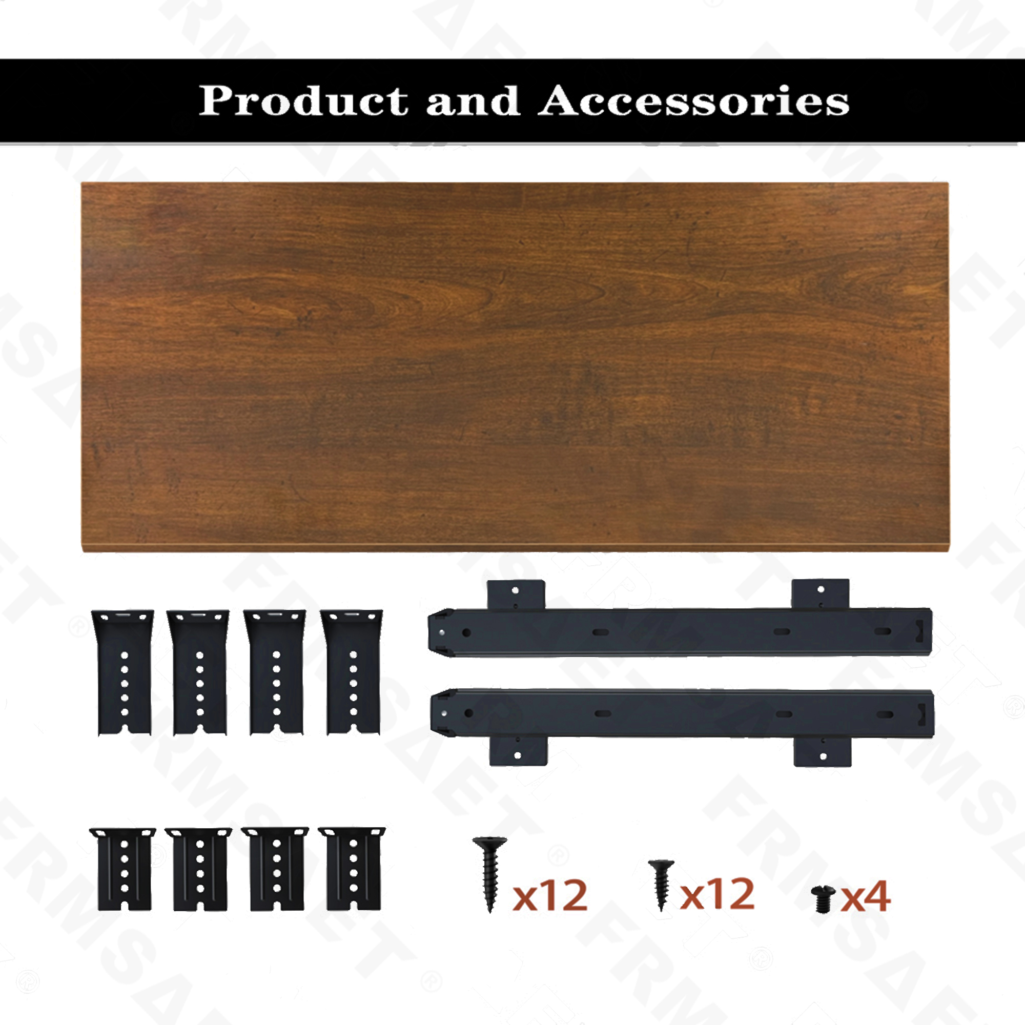 FRMSAET Office Furniture Accessories Home Hardware 24/30 inches Keyboard Drawer Tray Wood Holder Under Desk with Adjustable Height slide . (30 inches,Brown)