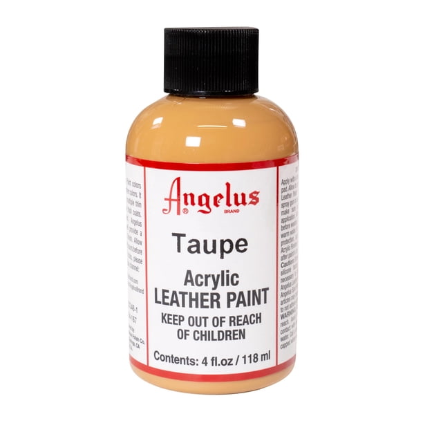 Pintura acrílica para cuero Angelus, 118 ml (paquete de 1), color topo
