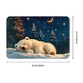 thumbnail image 3 of Balery Starry Sky Sleep White Bear Doormat, Durable Flannel Fabric, Waterproof Stain and Fade Resistant, Low Profile,Indoor Outdoor Door Mats, Easy Clean Patio Entrance Mat, 16x24in, 3 of 9