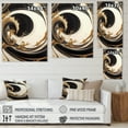 thumbnail image 4 of Designart Black And Gold Swirl V Canvas Wall Art, 4 of 5