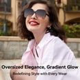 thumbnail image 4 of Gafas de sol Dollger Oversized Square con protección 100% UV, 4 of 7