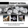 thumbnail image 4 of YISITIAN Bling Auto Shift Gear Cover, Knob Gear Stick Crystal Glitter Bling Rhinestones Protector, Universal Auto Shift Gear Cover Decoration Accessories, Color CJ919-13207, 4 of 7