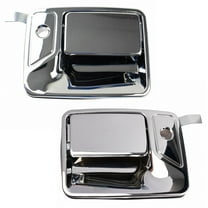 TRQ 2pc Front Outside Exterior Door Handle Kit Set Chrome for Ford Super Duty DHA31471