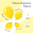 thumbnail image 2 of Kit de arco con forma de globo Awenztech, 120 unidades, látex amarillo con cinta, 2 of 7
